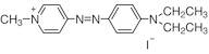 MDEPAP [=1-Methyl-4-(4-diethylaminophenylazo)pyridinium Iodide] [Extraction-spectrophotometric reagent for anionic surfactants]