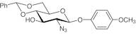 4-Methoxyphenyl 2-Azido-4,6-O-benzylidene-2-deoxy-β-D-glucopyranoside