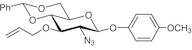 4-Methoxyphenyl 3-O-Allyl-2-azido-4,6-O-benzylidene-2-deoxy-β-D-glucopyranoside