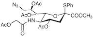 Methyl (Phenyl 5-Acetoxyacetamido-4,7,8-tri-O-acetyl-9-azido-3,5,9-trideoxy-2-thio-D-glycero--D-galacto-2-nonulopyranosid)onate