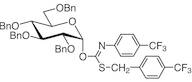 2,3,4,6-Tetra-O-benzyl-α-D-glucopyranosyl p-Trifluoromethylbenzylthio-N-(p-trifluoromethylphenyl)formimidate
