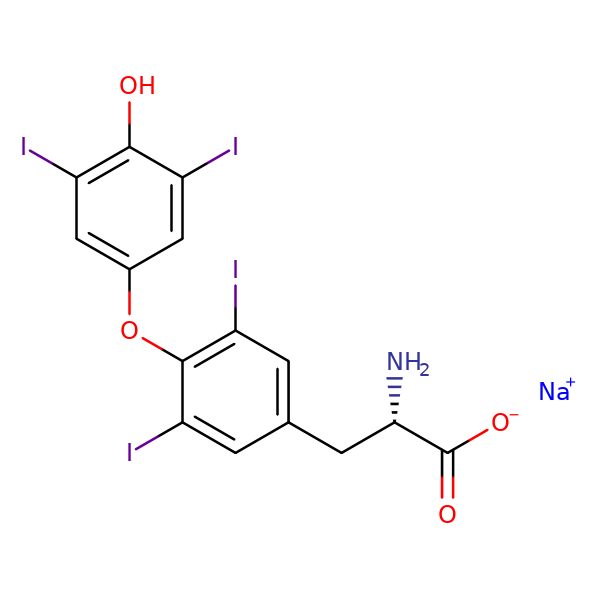 Levothyroxine Sodium 55 03 8 3d Fl32108 Cymit Quimica S L