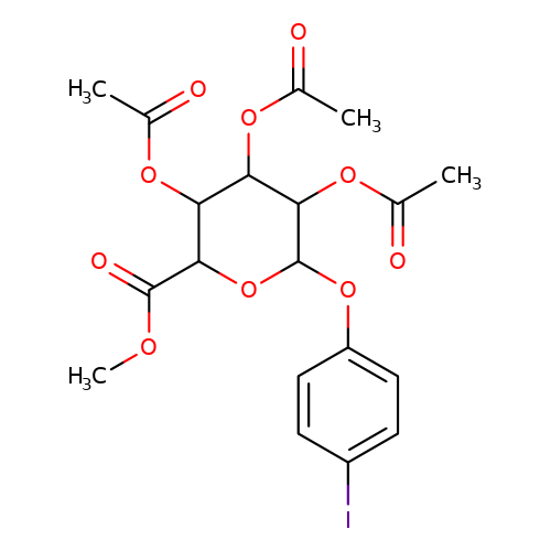 4-Iodophenyl 2,3,4-tri-o-acetyl-beta-D-glucuronide Methyl Ester 3D-QUA02818