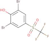 2,6-Dibromo-4-[(trifluoromethyl)sulphonyl]phenol