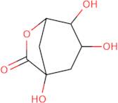 (1S,3R,4R,5R)-1,3,4-Trihydroxy-6-oxabicyclo(3.2.1)octan-7-one