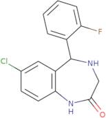 7-Chloro-5-(2-fluorophenyl)-2,3,4,5-tetrahydro-1H-1,4-benzodiazepin-2-one