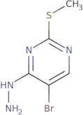 1-(5-Bromo-2-(methylthio)pyrimidin-4-yl)hydrazine