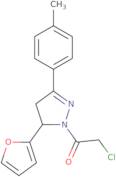2-Chloro-1-[5-(furan-2-yl)-3-(4-methylphenyl)-4,5-dihydro-1H-pyrazol-1-yl]ethan-1-one