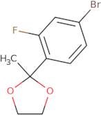 2-(4-Bromo-2-fluorophenyl)-2-methyl-1,3-dioxolane