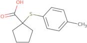 1-[(4-Methylphenyl)sulfanyl]cyclopentane-1-carboxylic acid