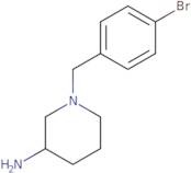 1-[(4-Bromophenyl)methyl]piperidin-3-amine