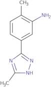 2-Methyl-5-(5-methyl-1H-1,2,4-triazol-3-yl)aniline