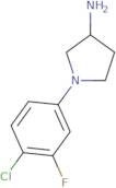1-(4-Chloro-3-fluorophenyl)pyrrolidin-3-amine