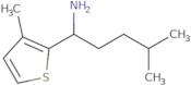 4-Methyl-1-(3-methylthiophen-2-yl)pentan-1-amine