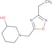 1-[(3-Ethyl-1,2,4-oxadiazol-5-yl)methyl]piperidin-3-ol