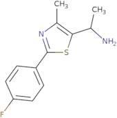 1-[2-(4-Fluorophenyl)-4-methyl-1,3-thiazol-5-yl]ethan-1-amine