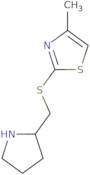 4-Methyl-2-(pyrrolidin-2-ylmethylsulfanyl)-1,3-thiazole