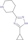 3-(5-Cyclopropyl-1H-1,2,4-triazol-3-yl)piperidine