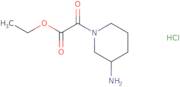 Ethyl 2-(3-amino-1-piperidyl)-2-oxo-acetate hydrochloride