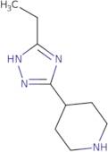 4-(5-Ethyl-1H-1,2,4-triazol-3-yl)piperidine