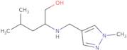 4-Methyl-2-[(1-methylpyrazol-4-yl)methylamino]pentan-1-ol