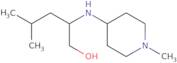 4-Methyl-2-[(1-methylpiperidin-4-yl)amino]pentan-1-ol