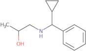 1-{[Cyclopropyl(phenyl)methyl]amino}propan-2-ol