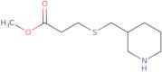 Methyl 3-[(piperidin-3-ylmethyl)sulfanyl]propanoate