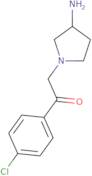 2-(3-Aminopyrrolidin-1-yl)-1-(4-chlorophenyl)ethan-1-one