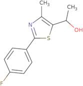 1-[2-(4-Fluorophenyl)-4-methyl-1,3-thiazol-5-yl]ethan-1-ol