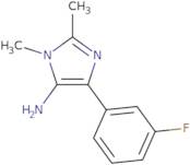 4-(3-Fluorophenyl)-1,2-dimethyl-1H-imidazol-5-amine