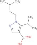 1-(3-Methylbutyl)-5-(propan-2-yl)-1H-pyrazole-4-carboxylic acid