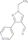 1-Ethyl-3-(pyridin-4-yl)-1H-pyrazole-4-carbaldehyde