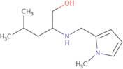 4-Methyl-2-[(1-methylpyrrol-2-yl)methylamino]pentan-1-ol