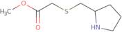 Methyl 2-[(pyrrolidin-2-ylmethyl)sulfanyl]acetate