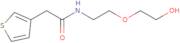 N-[2-(2-Hydroxyethoxy)ethyl]-2-(thiophen-3-yl)acetamide