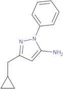 3-(Cyclopropylmethyl)-1-phenyl-1H-pyrazol-5-amine