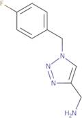 {1-[(4-Fluorophenyl)methyl]-1H-1,2,3-triazol-4-yl}methanamine