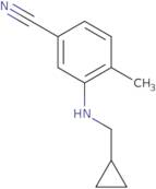 3-[(Cyclopropylmethyl)amino]-4-methylbenzonitrile