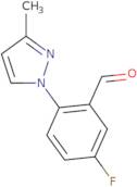 5-Fluoro-2-(3-methylpyrazol-1-yl)benzaldehyde