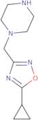 1-[(5-Cyclopropyl-1,2,4-oxadiazol-3-yl)methyl]piperazine