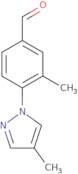 3-Methyl-4-(4-methylpyrazol-1-yl)benzaldehyde