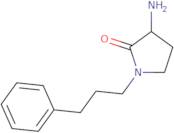 3-Amino-1-(3-phenylpropyl)pyrrolidin-2-one