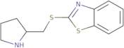 2-[(Pyrrolidin-2-ylmethyl)sulfanyl]-1,3-benzothiazole