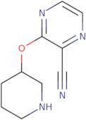 3-(Piperidin-3-yloxy)pyrazine-2-carbonitrile