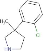 3-(2-Chlorophenyl)-3-methylpyrrolidine