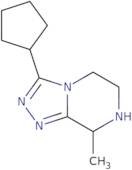 3-Cyclopentyl-8-methyl-5H,6H,7H,8H-[1,2,4]triazolo[4,3-a]pyrazine