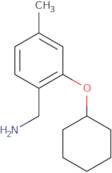 [2-(Cyclohexyloxy)-4-methylphenyl]methanamine