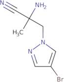 2-Amino-3-(4-bromo-1H-pyrazol-1-yl)-2-methylpropanenitrile