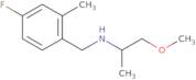 N-[(4-Fluoro-2-methylphenyl)methyl]-1-methoxypropan-2-amine